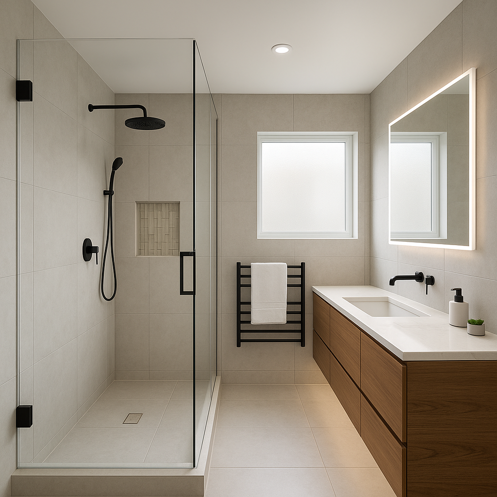 Salle de bain résidentielle rénovée